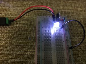 regulator7805 turns DC12v to 5V